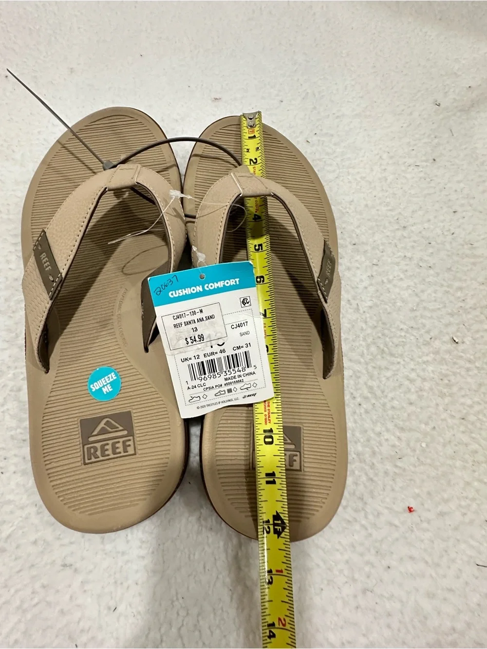 Reef Tan Men's Flip Flop Sandals